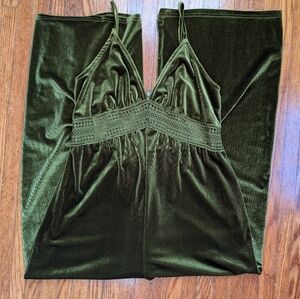 Velvet Green Jumpsuit